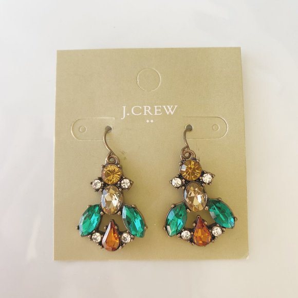 J. Crew Jewelry - J.Crew color crystal earrings